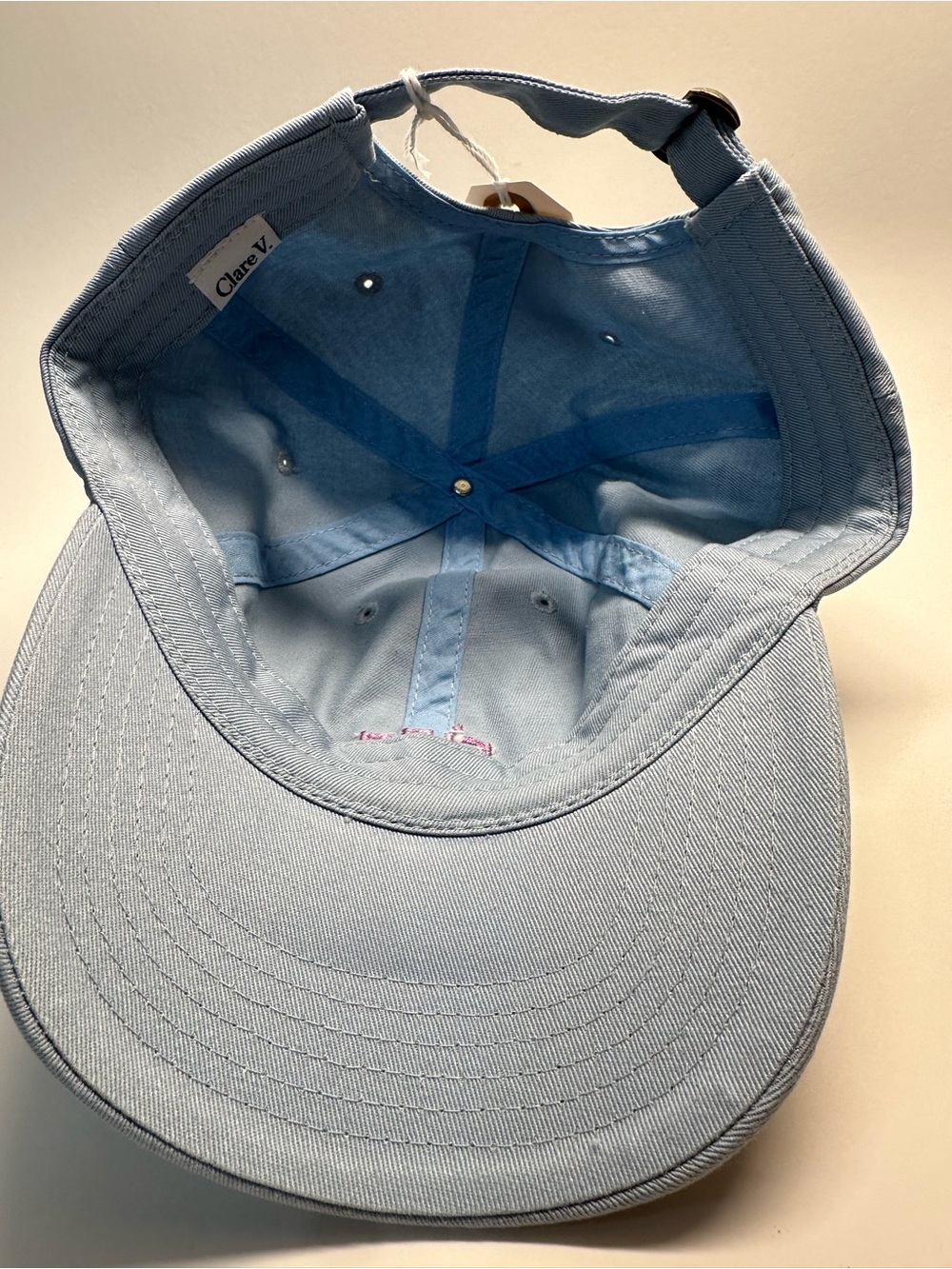 Clare V Women’s Powder Blue Baseball Cap, NWT - Picture 3 of 6